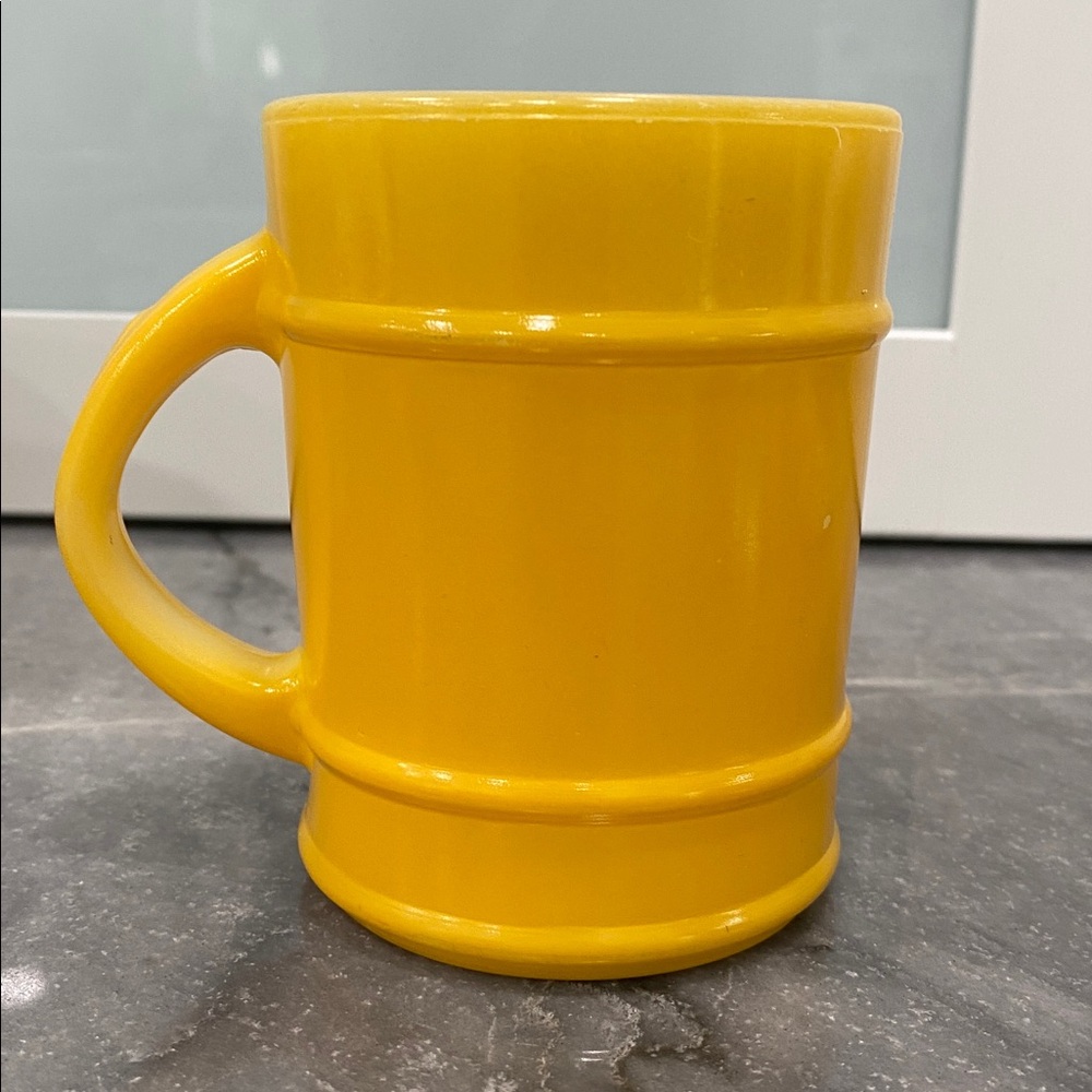 Vintage Yellow Oven Proof Mug.  Made in the USA.